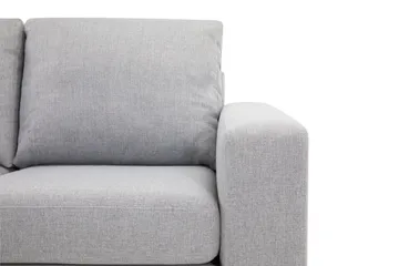 Crazy 4-sits Vänstervänd L-formad Schäslongsoffa i Tyg - Grå - Möbler - Soffa - Divansoffor & schäslongsoffa