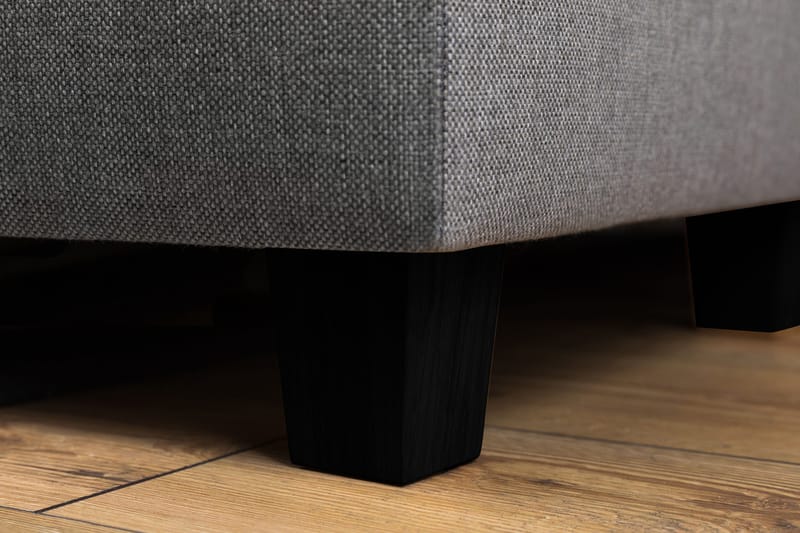 Crazy 4-sits Vänstervänd L-formad Schäslongsoffa i Tyg - Grå - Möbler - Soffa - Divansoffor & schäslongsoffa - 3 sits soffa med divan