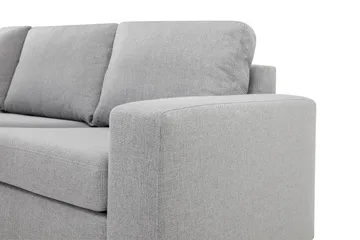 Crazy 4-sits Vänstervänd L-formad Schäslongsoffa i Tyg - Grå - Möbler - Soffa - Divansoffor & schäslongsoffa
