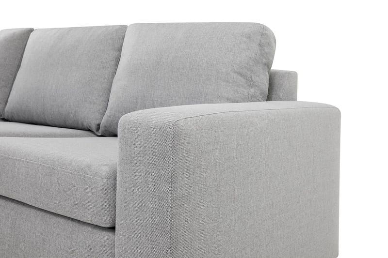 Crazy 4-sits Vänstervänd L-formad Schäslongsoffa i Tyg - Grå - Möbler - Soffa - Divansoffor & schäslongsoffa - 3 sits soffa med divan