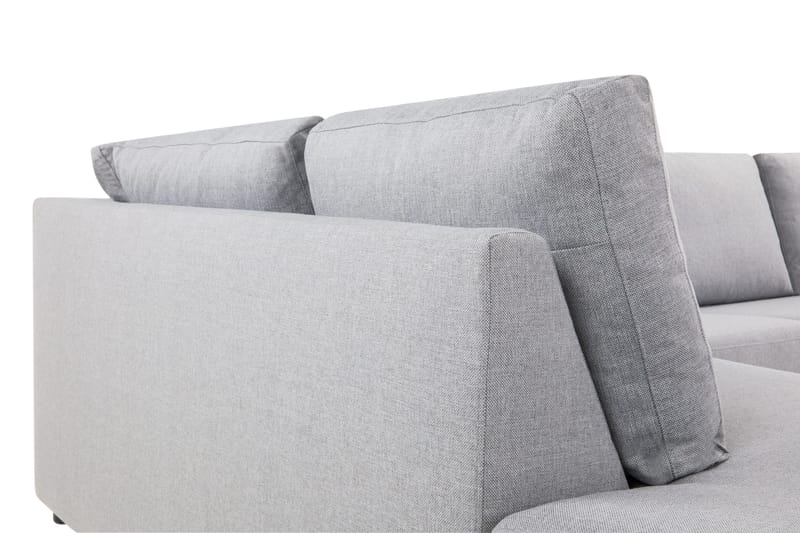 Crazy 4-sits Vänstervänd L-formad Schäslongsoffa i Tyg - Grå - Möbler - Soffa - Divansoffor & schäslongsoffa - 3 sits soffa med divan