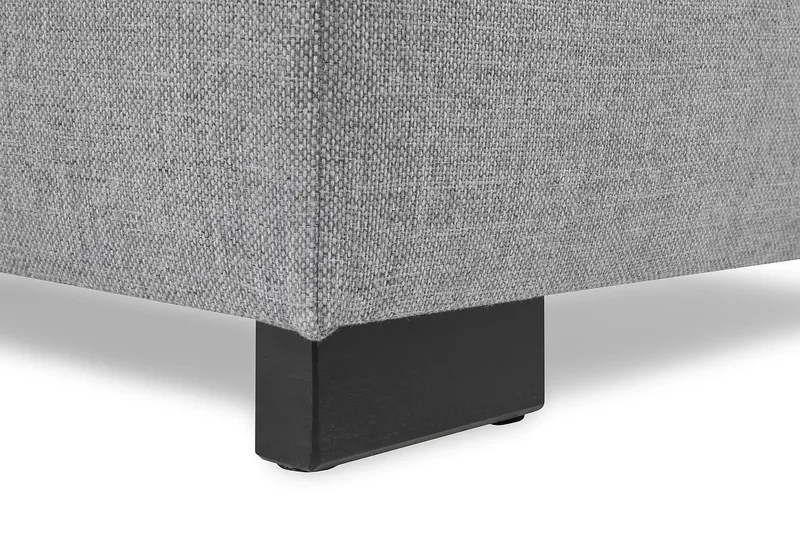 Crazy 4-sits Vänstervänd L-formad Schäslongsoffa i Tyg - Grå - Möbler - Soffa - Divansoffor & schäslongsoffa - 3 sits soffa med divan