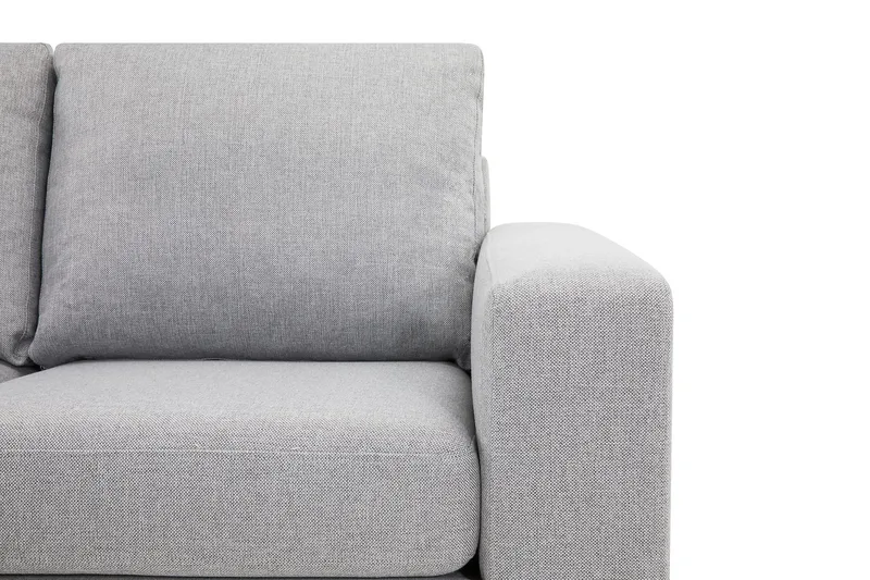 Crazy 4-sits Vänstervänd L-formad Schäslongsoffa i Tyg - Grå - Möbler - Soffa - Divansoffor & schäslongsoffa - 3 sits soffa med divan