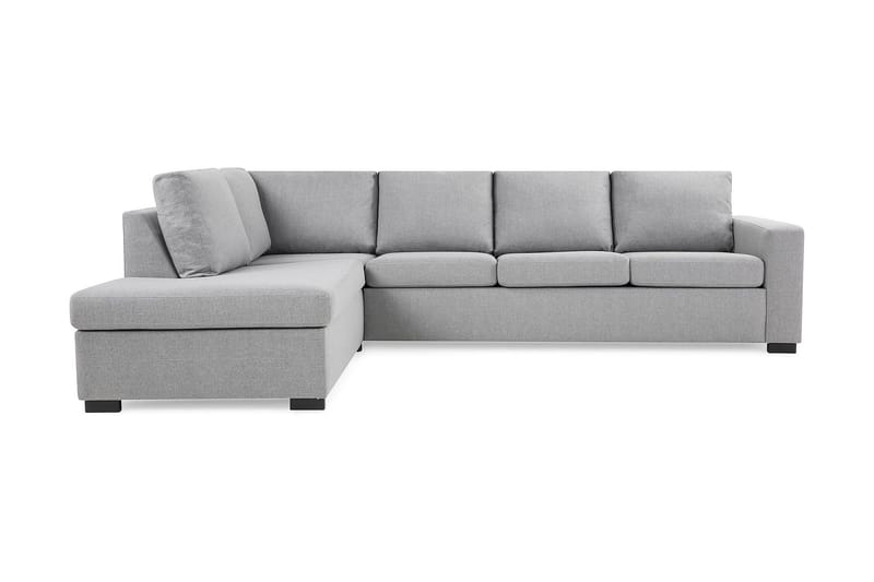 Crazy 4-sits Vänstervänd L-formad Schäslongsoffa i Tyg - Grå - Möbler - Soffa - Divansoffor & schäslongsoffa - 3 sits soffa med divan