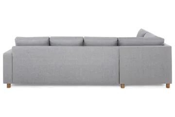 Crazy 4-sits Vänstervänd L-formad Schäslongsoffa i Tyg - Grå - Möbler - Soffa - Divansoffor & schäslongsoffa