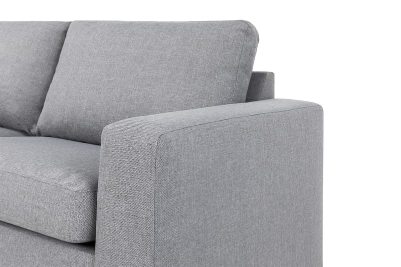 Crazy 4-sits Vänstervänd L-formad Schäslongsoffa i Tyg - Grå - Möbler - Soffa - Divansoffor & schäslongsoffa