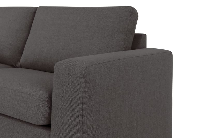 Crazy 4-sits Vänstervänd L-formad Schäslongsoffa i Tyg - Mörkgrå - Möbler - Soffa - Divansoffor & schäslongsoffa - 3 sits soffa med divan