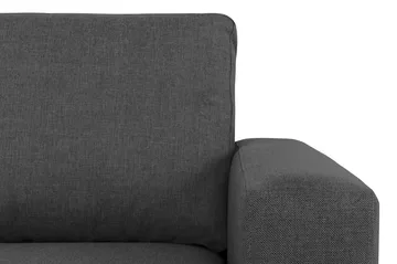 Crazy 4-sits Vänstervänd L-formad Schäslongsoffa i Tyg - Mörkgrå - Möbler - Soffa - Divansoffor & schäslongsoffa