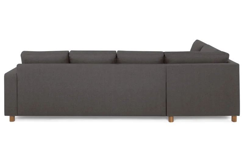 Crazy 4-sits Vänstervänd L-formad Schäslongsoffa i Tyg - Mörkgrå - Möbler - Soffa - Divansoffor & schäslongsoffa - 3 sits soffa med divan