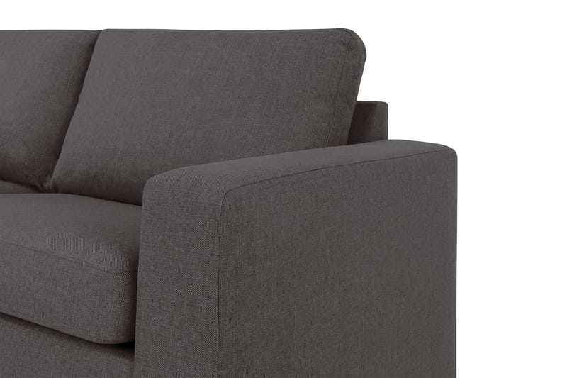 Crazy 4-sits Vänstervänd L-formad Schäslongsoffa i Tyg - Mörkgrå - Möbler - Soffa - Divansoffor & schäslongsoffa