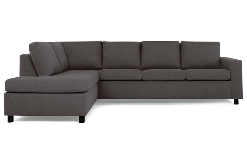 Crazy 4-sits Vänstervänd L-formad Schäslongsoffa i Tyg - Mörkgrå - Möbler - Soffa - Divansoffor & schäslongsoffa - 3 sits soffa med divan