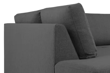 Crazy 4-sits Vänstervänd L-formad Schäslongsoffa i Tyg - Mörkgrå - Möbler - Soffa - Divansoffor & schäslongsoffa
