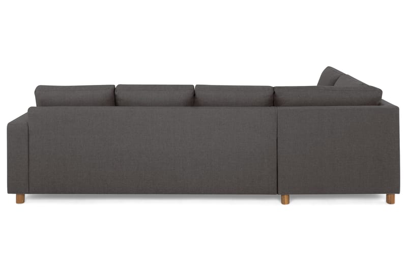 Crazy 4-sits Vänstervänd L-formad Schäslongsoffa i Tyg - Mörkgrå - Möbler - Soffa - Divansoffor & schäslongsoffa