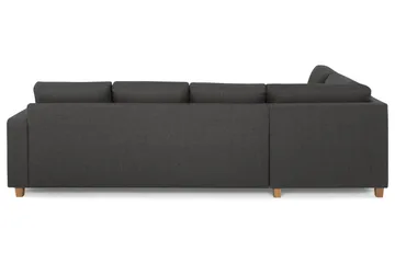 Crazy 4-sits Vänstervänd L-formad Schäslongsoffa i Tyg - Mörkgrå - Möbler - Soffa - Divansoffor & schäslongsoffa