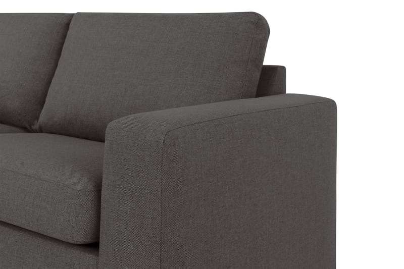 Crazy 4-sits Vänstervänd L-formad Schäslongsoffa i Tyg - Mörkgrå - Möbler - Soffa - Divansoffor & schäslongsoffa