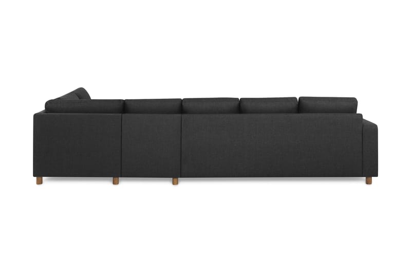 Crazy 5-sits Högervänd L-formad Schäslongsoffa i Tyg - Antracit - Möbler - Soffa - Divansoffor & schäslongsoffa
