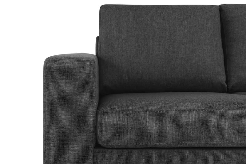 Crazy 5-sits Högervänd L-formad Schäslongsoffa i Tyg - Antracit - Möbler - Soffa - Divansoffor & schäslongsoffa