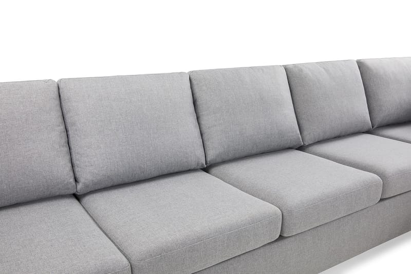 Crazy 5-sits Högervänd L-formad Schäslongsoffa i Tyg - Grå - Möbler - Soffa - Divansoffor & schäslongsoffa