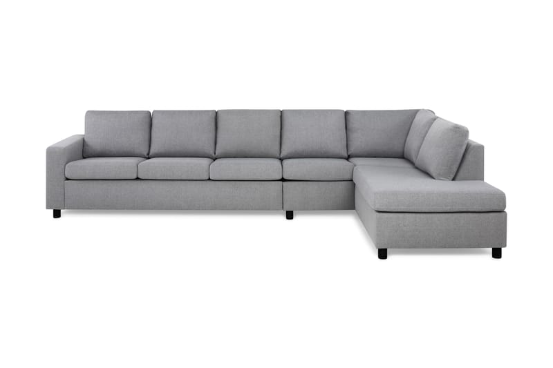 Crazy 5-sits Högervänd L-formad Schäslongsoffa i Tyg - Grå - Möbler - Soffa - Divansoffor & schäslongsoffa
