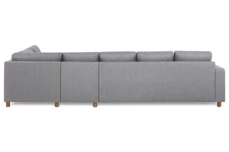 Crazy 5-sits Högervänd L-formad Schäslongsoffa i Tyg - Grå - Möbler - Soffa - Divansoffor & schäslongsoffa