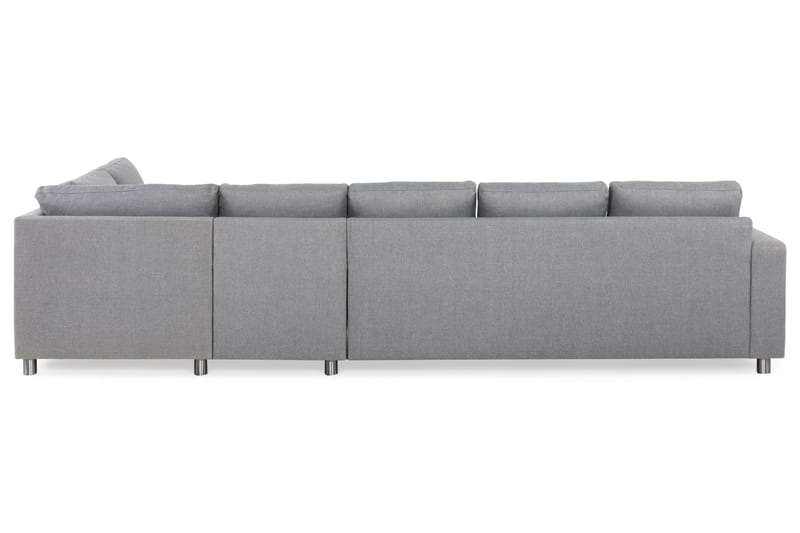 Crazy 5-sits Högervänd L-formad Schäslongsoffa i Tyg - Grå - Möbler - Soffa - Divansoffor & schäslongsoffa
