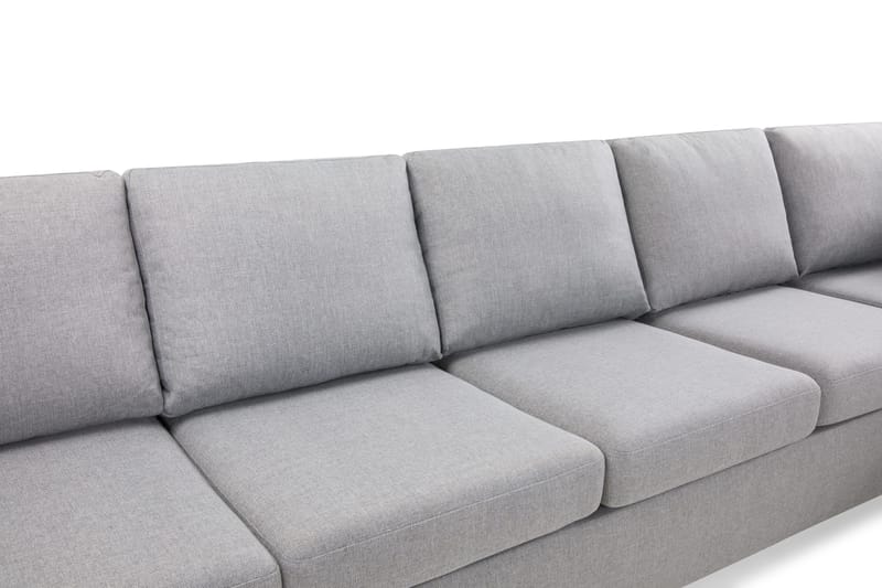 Crazy 5-sits Högervänd L-formad Schäslongsoffa i Tyg - Grå - Möbler - Soffa - Divansoffor & schäslongsoffa - 4 sits soffa med divan