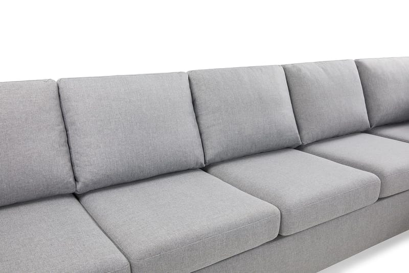 Crazy 5-sits Högervänd L-formad Schäslongsoffa i Tyg - Grå - Möbler - Soffa - Divansoffor & schäslongsoffa - 4 sits soffa med divan