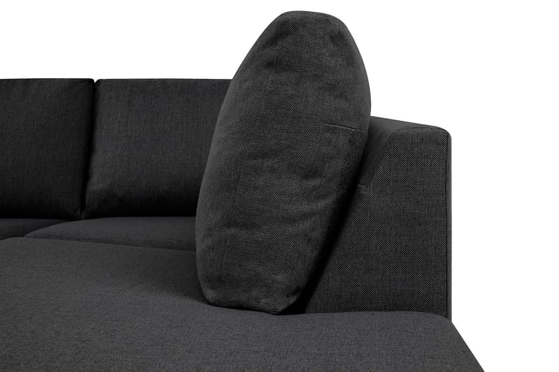 Crazy 5-sits Högervänd L-formad Schäslongsoffa i Tyg - Mörkgrå - Möbler - Soffa - Divansoffor & schäslongsoffa