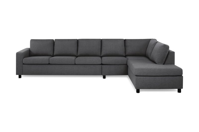 Crazy 5-sits Högervänd L-formad Schäslongsoffa i Tyg - Mörkgrå - Möbler - Soffa - Divansoffor & schäslongsoffa