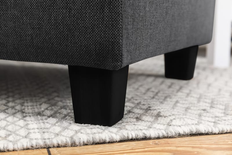 Crazy 5-sits Högervänd L-formad Schäslongsoffa i Tyg - Mörkgrå - Möbler - Soffa - Divansoffor & schäslongsoffa - 4 sits soffa med divan