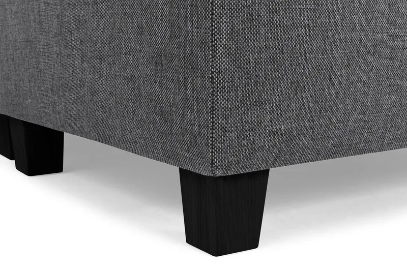 Crazy 5-sits Högervänd L-formad Schäslongsoffa i Tyg - Mörkgrå - Möbler - Soffa - Divansoffor & schäslongsoffa - 4 sits soffa med divan