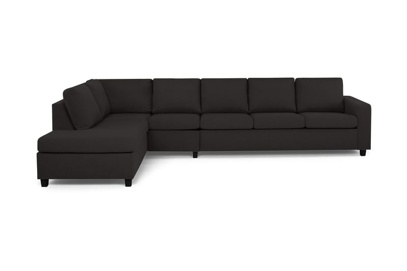 Crazy 5-sits Vänstervänd L-formad Schäslongsoffa i Tyg - Antracit - Möbler - Soffa - Divansoffor & schäslongsoffa - 4 sits soffa med divan