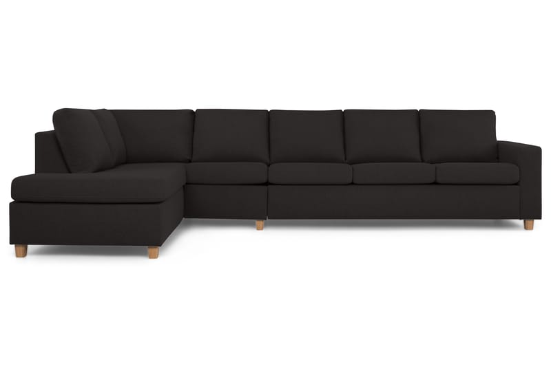Crazy 5-sits Vänstervänd L-formad Schäslongsoffa i Tyg - Antracit - Möbler - Soffa - Divansoffor & schäslongsoffa