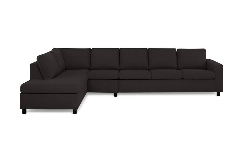 Crazy 5-sits Vänstervänd L-formad Schäslongsoffa i Tyg - Antracit - Möbler - Soffa - Divansoffor & schäslongsoffa