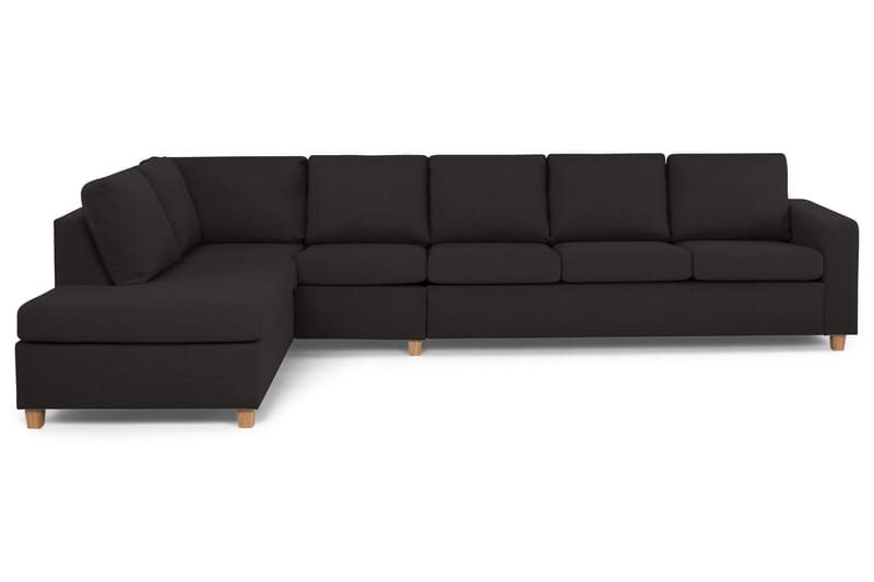 Crazy 5-sits Vänstervänd L-formad Schäslongsoffa i Tyg - Antracit - Möbler - Soffa - Divansoffor & schäslongsoffa