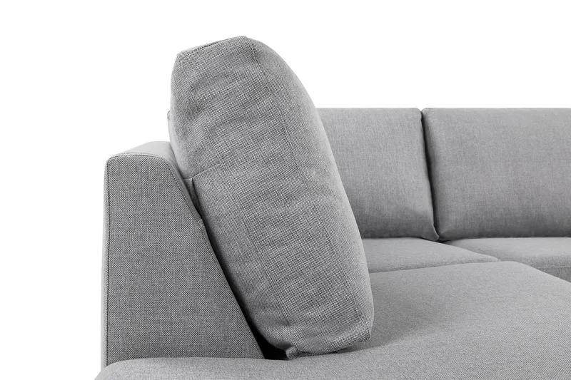 Crazy 5-sits Vänstervänd L-formad Schäslongsoffa i Tyg - Grå - Möbler - Soffa - Divansoffor & schäslongsoffa - 4 sits soffa med divan