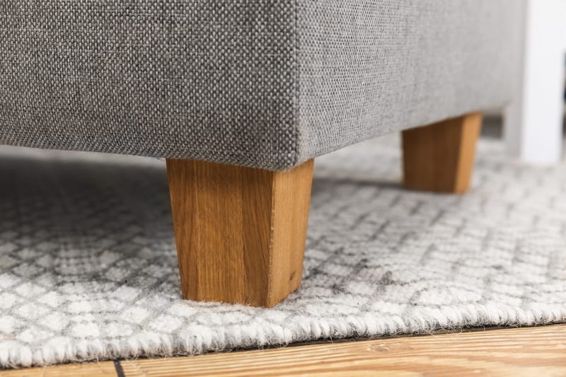 Crazy 5-sits Vänstervänd L-formad Schäslongsoffa i Tyg - Grå - Möbler - Soffa - Divansoffor & schäslongsoffa - 4 sits soffa med divan