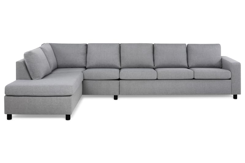 Crazy 5-sits Vänstervänd L-formad Schäslongsoffa i Tyg - Grå - Möbler - Soffa - Divansoffor & schäslongsoffa
