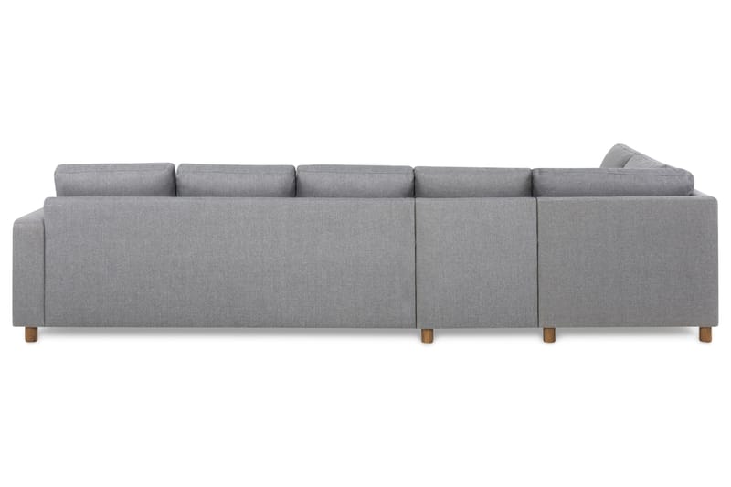 Crazy 5-sits Vänstervänd L-formad Schäslongsoffa i Tyg - Grå - Möbler - Soffa - Divansoffor & schäslongsoffa - 4 sits soffa med divan