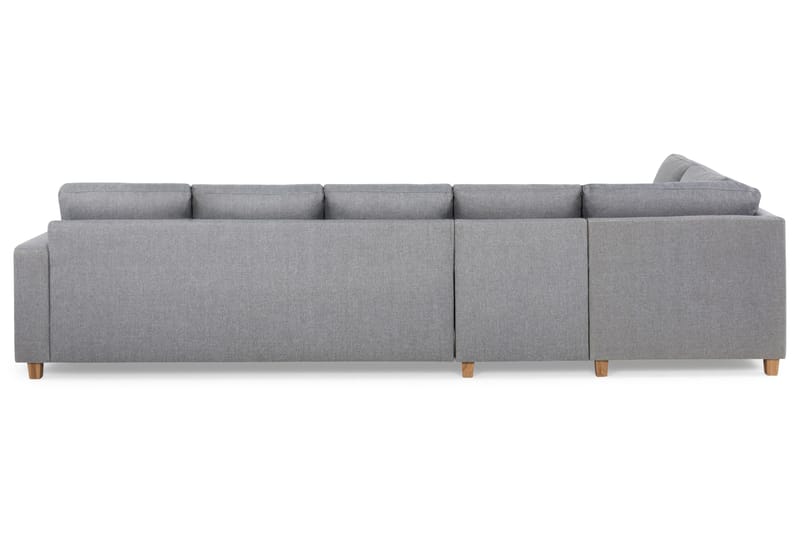 Crazy 5-sits Vänstervänd L-formad Schäslongsoffa i Tyg - Grå - Möbler - Soffa - Divansoffor & schäslongsoffa - 4 sits soffa med divan