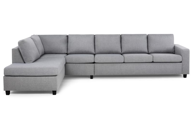 Crazy 5-sits Vänstervänd L-formad Schäslongsoffa i Tyg - Grå - Möbler - Soffa - Divansoffor & schäslongsoffa
