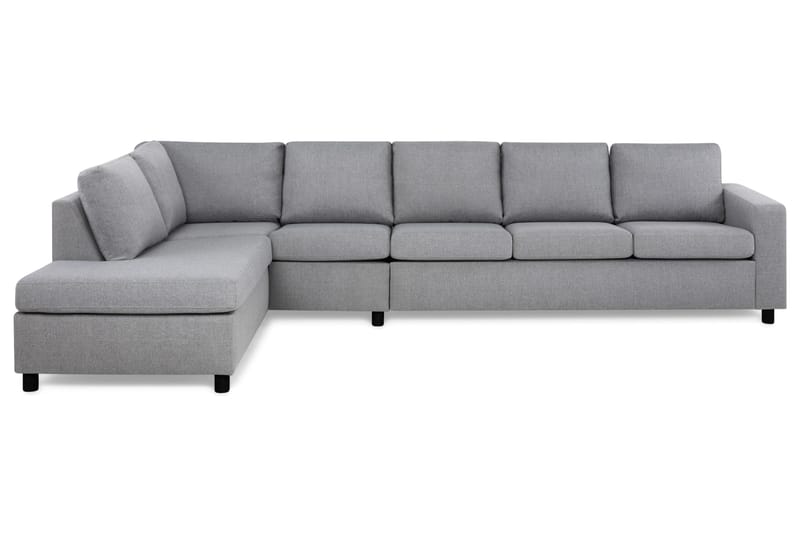 Crazy 5-sits Vänstervänd L-formad Schäslongsoffa i Tyg - Grå - Möbler - Soffa - Divansoffor & schäslongsoffa - 4 sits soffa med divan