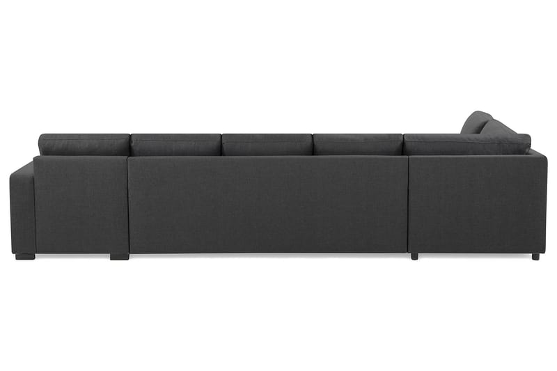Crazy 5-sits Vänstervänd L-formad Schäslongsoffa i Tyg - Mörkgrå - Möbler - Soffa - Divansoffor & schäslongsoffa
