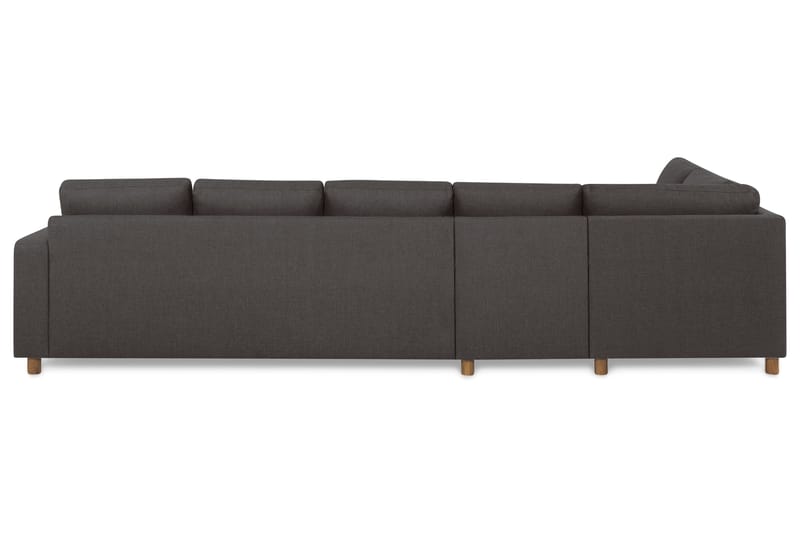 Crazy 5-sits Vänstervänd L-formad Schäslongsoffa i Tyg - Mörkgrå - Möbler - Soffa - Divansoffor & schäslongsoffa - 4 sits soffa med divan