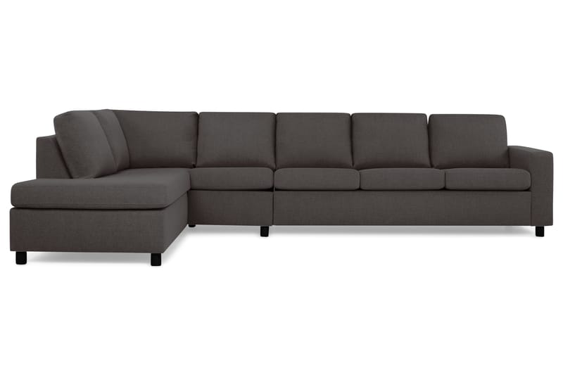 Crazy 5-sits Vänstervänd L-formad Schäslongsoffa i Tyg - Mörkgrå - Möbler - Soffa - Divansoffor & schäslongsoffa