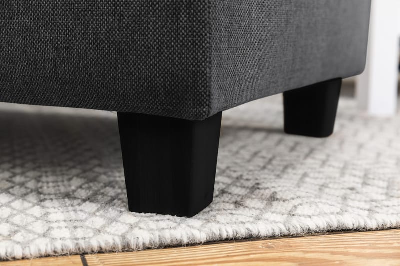 Crazy 5-sits Vänstervänd L-formad Schäslongsoffa i Tyg - Mörkgrå - Möbler - Soffa - Divansoffor & schäslongsoffa - 4 sits soffa med divan