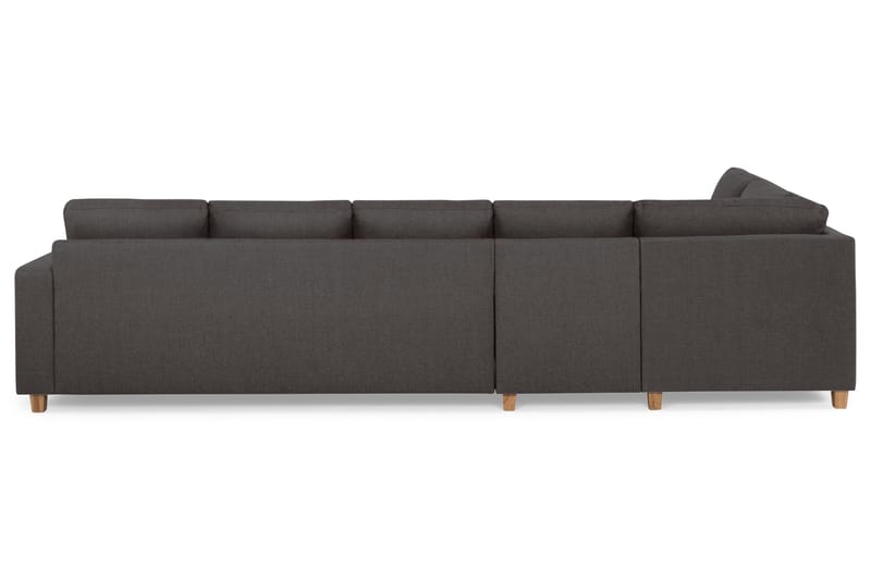 Crazy 5-sits Vänstervänd L-formad Schäslongsoffa i Tyg - Mörkgrå - Möbler - Soffa - Divansoffor & schäslongsoffa