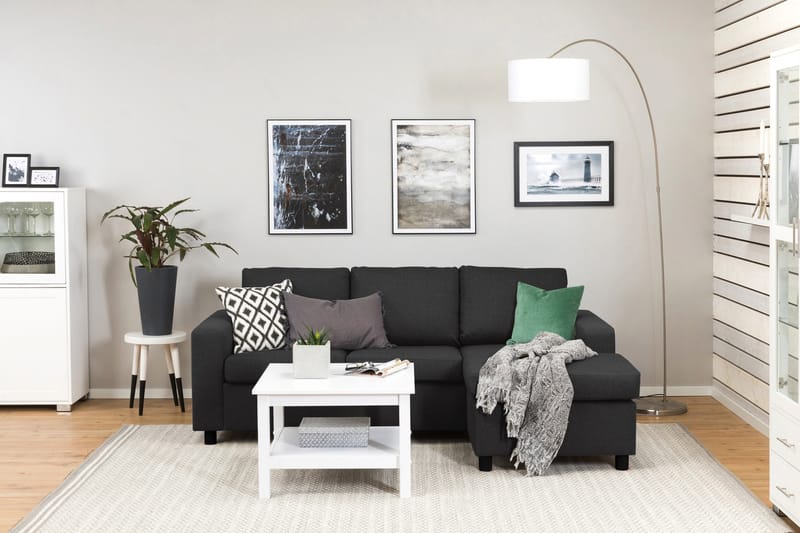 Crazy Divansoffa 3-sits Vändbar - Antracit - Möbler - Soffa - Divansoffor & schäslongsoffa