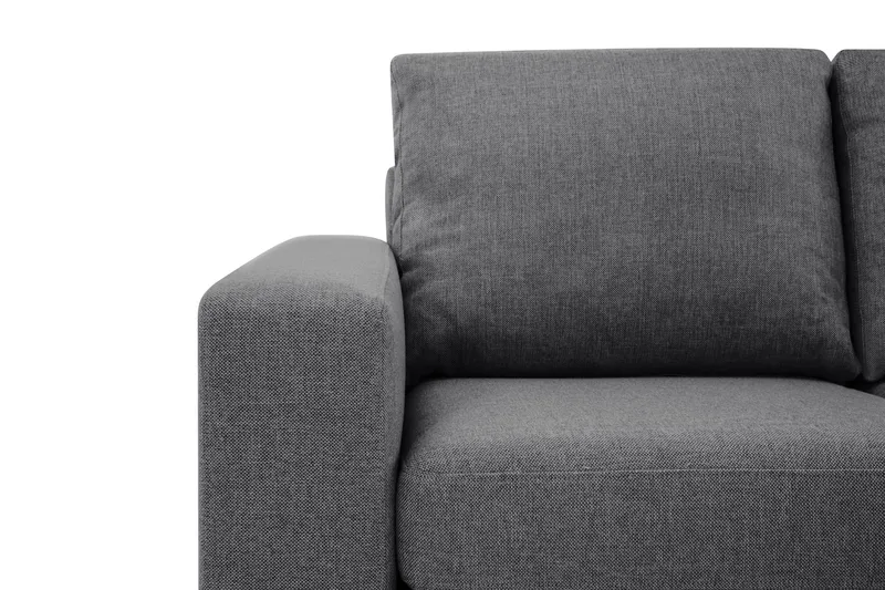 Crazy Limited Edition 4-sits Högervänd L-formad Schäslongsoffa i Tyg - Mörkgrå - Möbler - Soffa - Divansoffor & schäslongsoffa