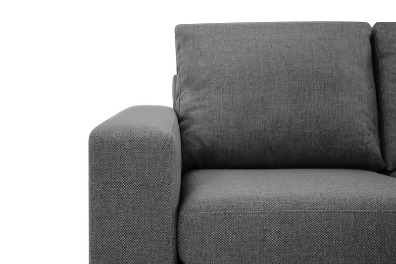 Crazy Limited Edition 4-sits Högervänd L-formad Schäslongsoffa i Tyg - Mörkgrå - Möbler - Soffa - Divansoffor & schäslongsoffa